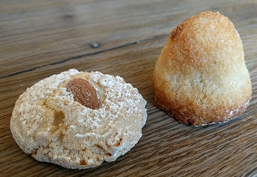 Almond and coconut macaroons.