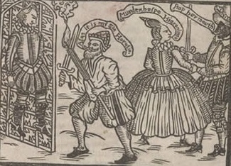 Woodcut on title page of The Spanish Tragedy by Thomas Kyd