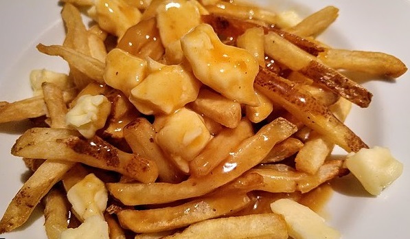 Poutine on plate 
