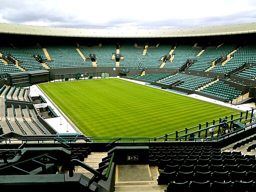 No 1 Court Wimbledon without spectators