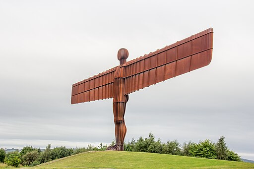 Angel of the North sculpture facing left