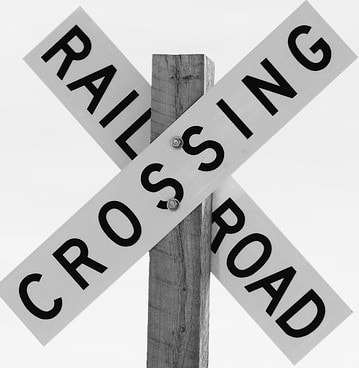 Amtrak Crossing Sign